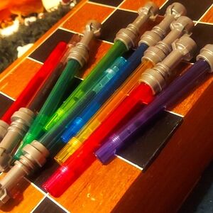 Disney x star wars x lego lot listing light Saber pen / marker set.